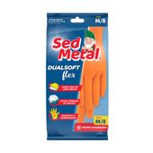Guantes Latex Dualsoft Flex Medianos Sed Metal 1U