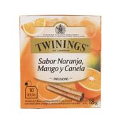 Te de Naranja Mango y Canela Twinings Saquito 10 un