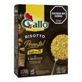 Risotto de Arroz sabor 4 Quesos Gallo 240 gr