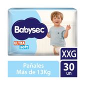 Pañales Ultra Soft Hiper Babysec XXG 30U