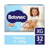 Pañales Ultra Soft Hiper Babysec XG 32U