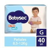 Pañales Ultra Soft Hiper Babysec G 48U