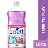 Limpiador Desinfectante de Pisos Espiritu Play Poett 1.8 lt
