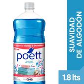 Limpiador Desinfectante de Pisos Suavidad de Algodon Poett 1.8 lt