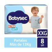 Pañales Ultrasoft Babysec XXGde 8U