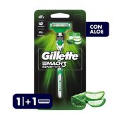 Maquinita de Afeitar + Cartucho Sensitive Gillette Mach3 1U