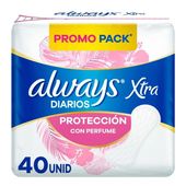 Protectores Diarios Locion con Perfume Liners Always 40 un
