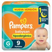 Pañales Hipoalargenicos G Babysan Pampers 9 pads