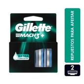 Repuestos Hojas de Afeitar Gillette Mach3 2 cartuchos