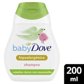 Shampoo Hipoalargenico Cabello Claro Baby Dove 200 ml