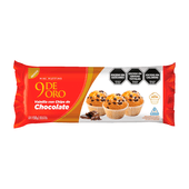 Mini Muffins Vainilla con Chips 9 de Oro 150 gr