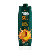 Jugo de Naranja-Durazno Puro Sol 1 lt