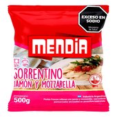 Sorrentinos Jamon y Muzzarella Mendia 500 gr