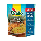 Arroz Preparado Vegetales Bajo Sodio Gallo 240 gr