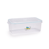 Recipiente Plastico Hermetico Rectangular 1.3lt New Clipper Crom