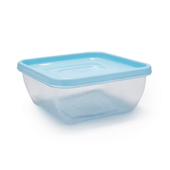 Recipiente Plastico Hermetico Cuadrado 630 cc Bari Crom