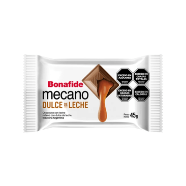 Tableta Mecano con Leche y Dulce de Leche por 45 gramos