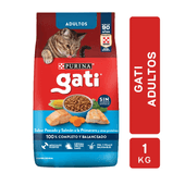 Alimento para Gatos Pescado y Salmon Gati 1 kG