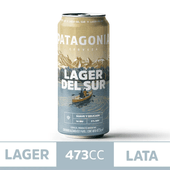Cerveza Lager del Sur Patagonia 473 cc