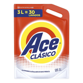Detergente para Ropa Clasico Ace doypack 3000 ml