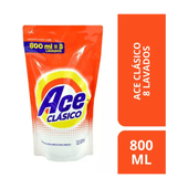 Detergente para Ropa Clasico Ace doypack 800 ml