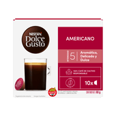 Cafe en Capsulas Americano Nescafe Dolce Gusto 80 gr 10 cap