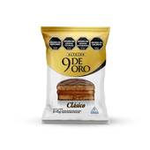 Alfajor Chocolate relleno DDL 9 de Oro 45 gr