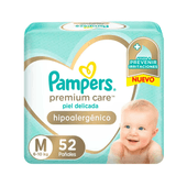 Pañales Premiun Care MDE Pampers 52un