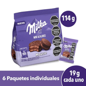 Mini Alfajores Mousse Milka 114 gr