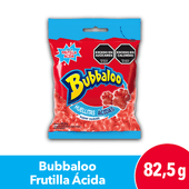 Gomitas Frutilla Acida Bubbaloo 82,5 gr