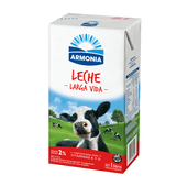 Leche UAT Parcialmente Descremada 2% Armonia 1 lt brick