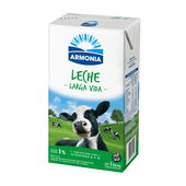 Leche UAT Parcialmente Descremada 1% Armonia 1 lt brick