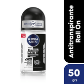 Desodorante Roll On Invisible Black and White For Men Nivea 50 ml