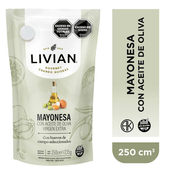 Mayonesa con Aceite de Oliva Livian 250 cc