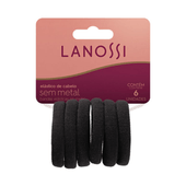 Elasticos para Pelo Negro Lanossi 6 un