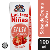 Crema de Leche Salsa Rosa UAT Las Tres Niñas 190 ml