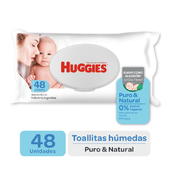Toallas Humedas Puro y Natural Huggies 48U