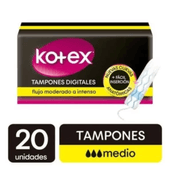Tampones Medio Kotex 20u