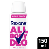 Desodorante All Body Women WildRose Rexona 150 ml