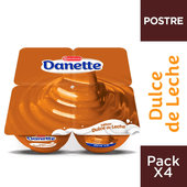 Postre Dulce de Leche Danette 380 gr pack 4U