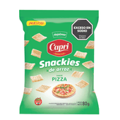 Snackies de Arroz sabor Pizza sin Gluten Capri 80 gr