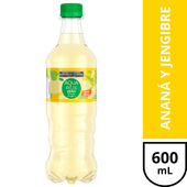 Agua Saborizada Anana y Jengibre Aquarius 600 ml