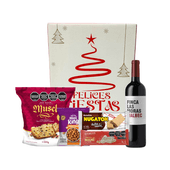 caja navideña roja premium