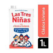 Leche Entera Clasica 2% UAT Las Tres Niñas 1 lt