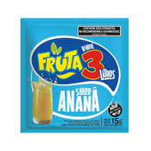 Jugo en Polvo Anana Fruta 3 15 gr