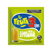 Jugo en Polvo Limonada Fruta 3 15 gr