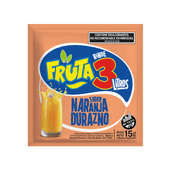 Jugo en Polvo Naranja/Durazno Fruta 3 15 gr