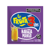 Jugo en Polvo Naranja/Mango Fruta 3 15 gr