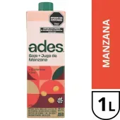 Jugo de Soja Manzana Ades 1 lt