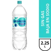 Agua sin Gas Bajo Sodio Benedictino 2.25 lt